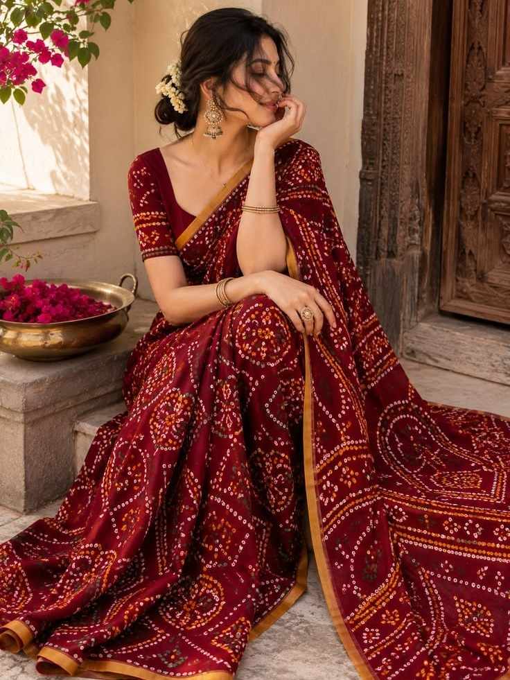 Red Premium Saree